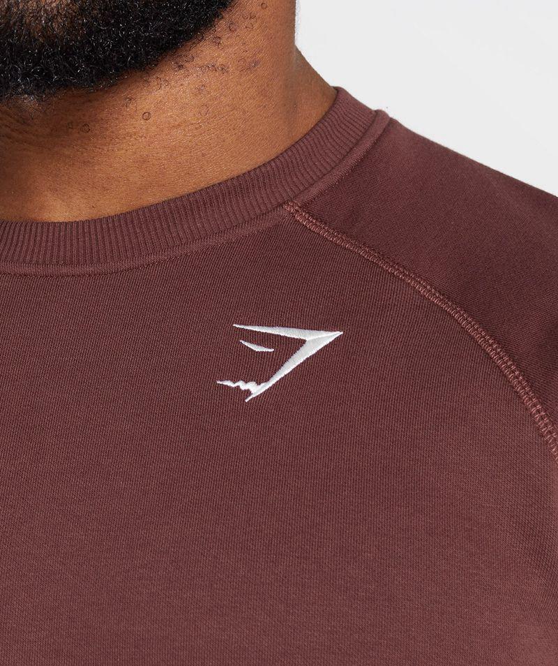 Gymshark Crest Pulóverek Férfi Bordó  Hungary |  IOAED-7821