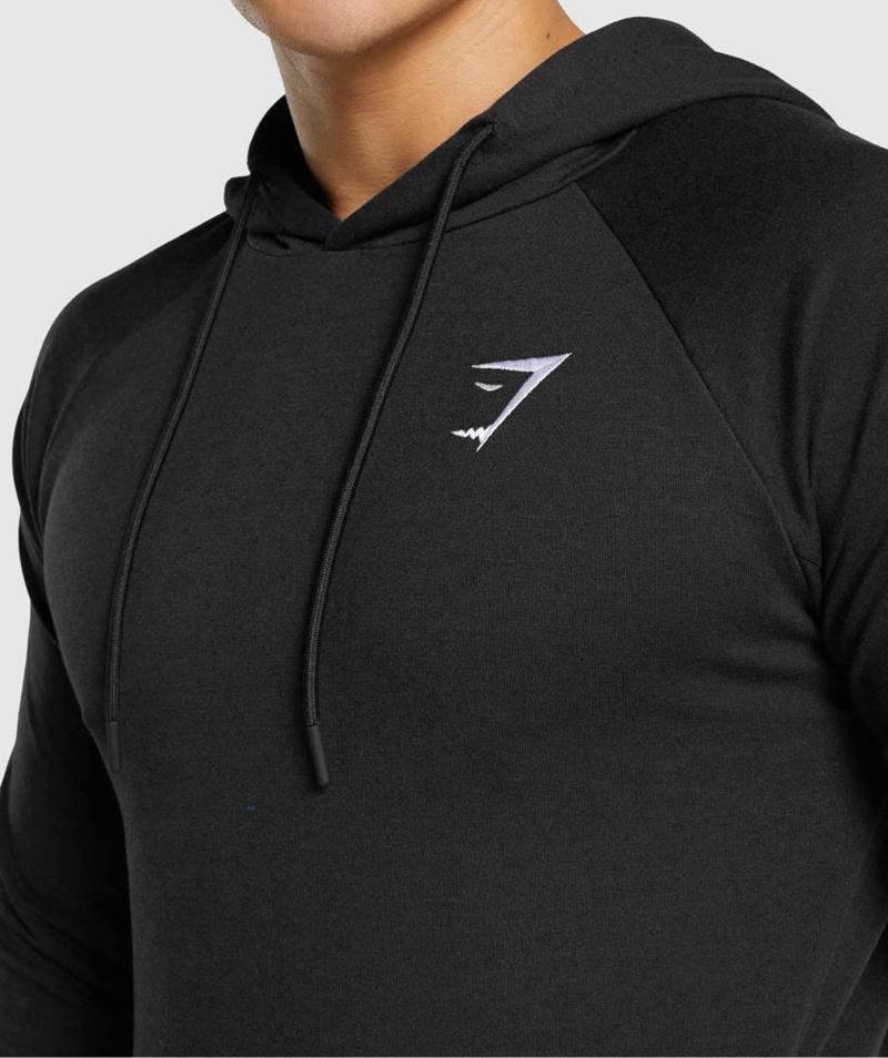 Gymshark Critical 2.0 Kapucnis Pulóver Férfi Fekete  Hungary |  GESIO-8962