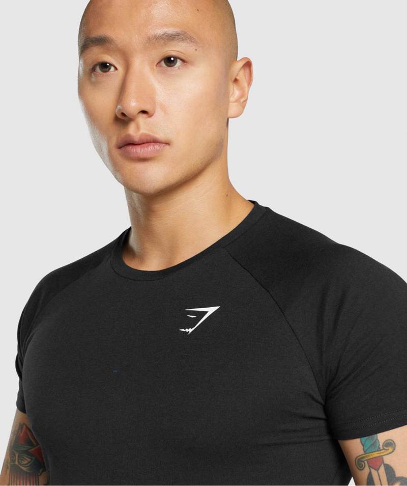 Gymshark Critical 2.0 T-Shirts Férfi Fekete  Hungary |  DYHJL-6794