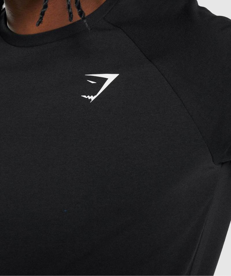 Gymshark Critical 2.0 T-Shirts Férfi Fekete  Hungary |  EKPDT-3910