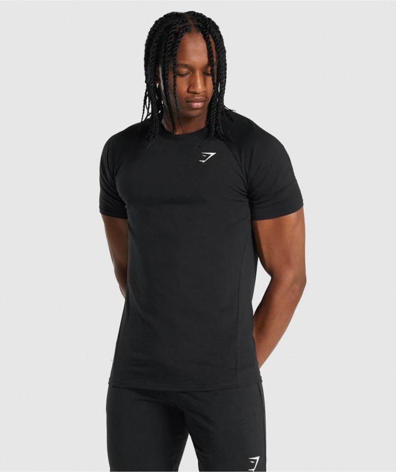 Gymshark Critical 2.0 T-Shirts Férfi Fekete  Hungary |  EKPDT-3910