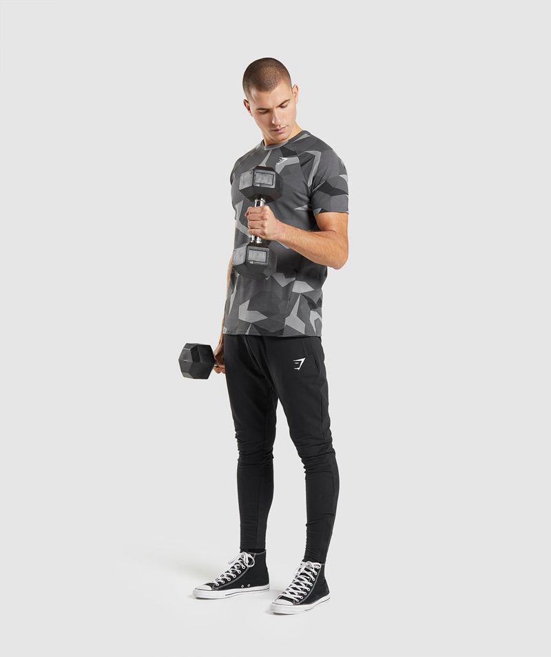 Gymshark Critical T-Shirts Férfi Fekete  Hungary |  ZHCPA-9821