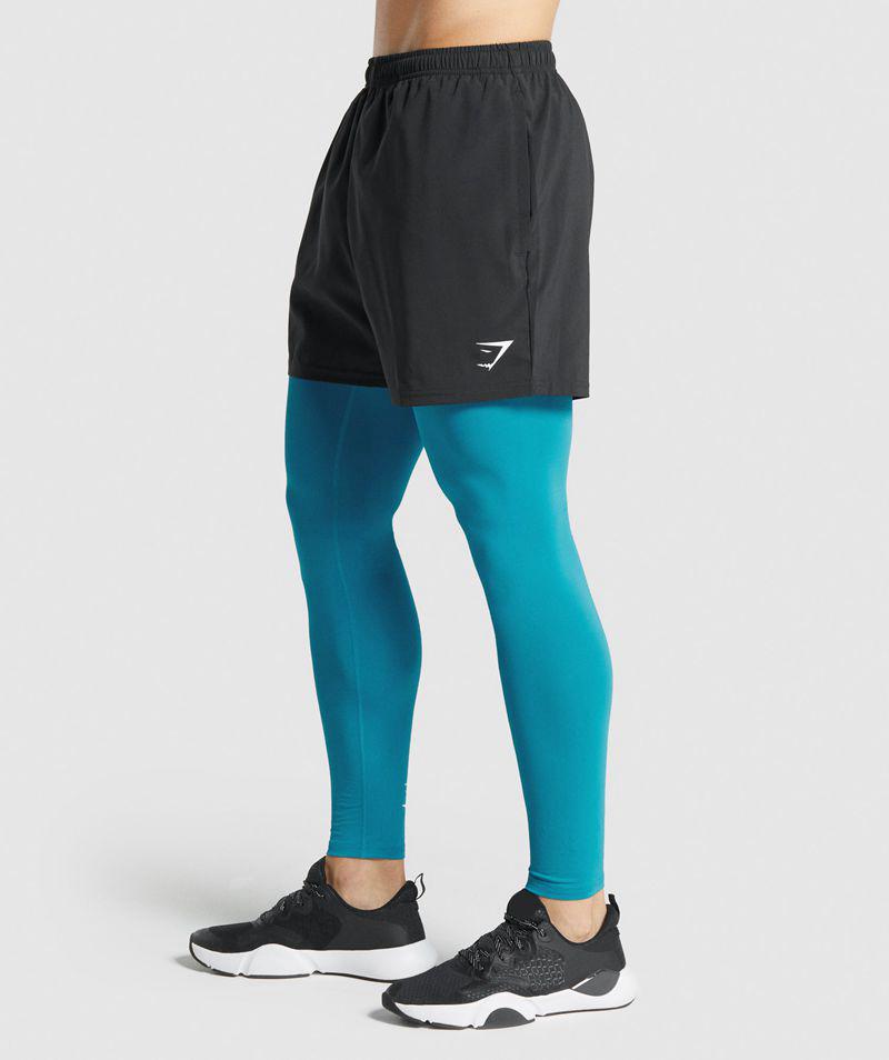 Gymshark Element Baselayer Leggings Férfi Kék  Hungary |  AKPSE-6342