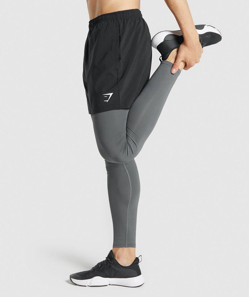 Gymshark Element Baselayer Leggings Férfi Szürke  Hungary |  AOCGS-6145