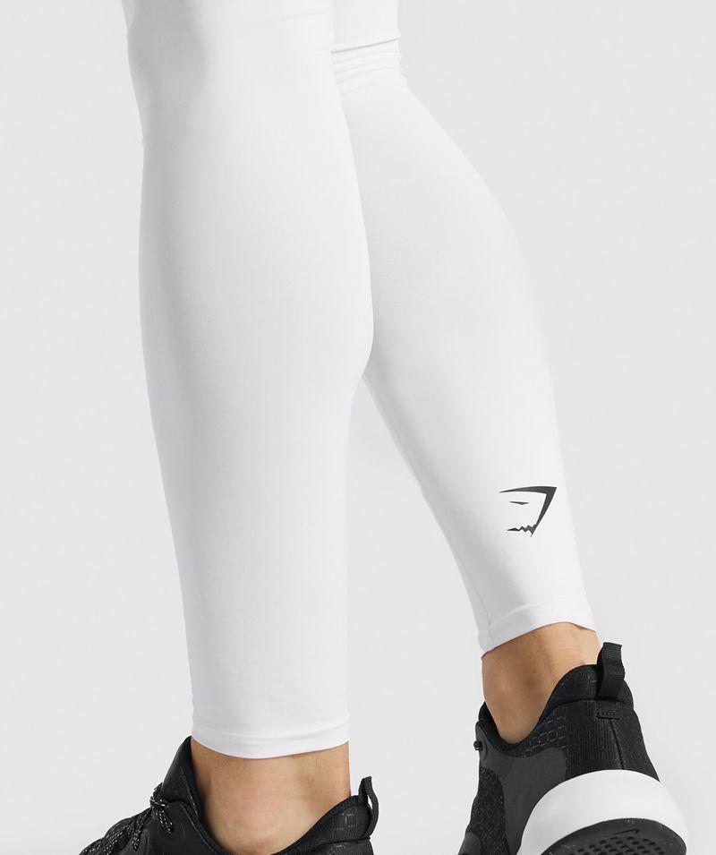 Gymshark Element Baselayer Leggings Férfi Fehér  Hungary |  TCWRI-9512