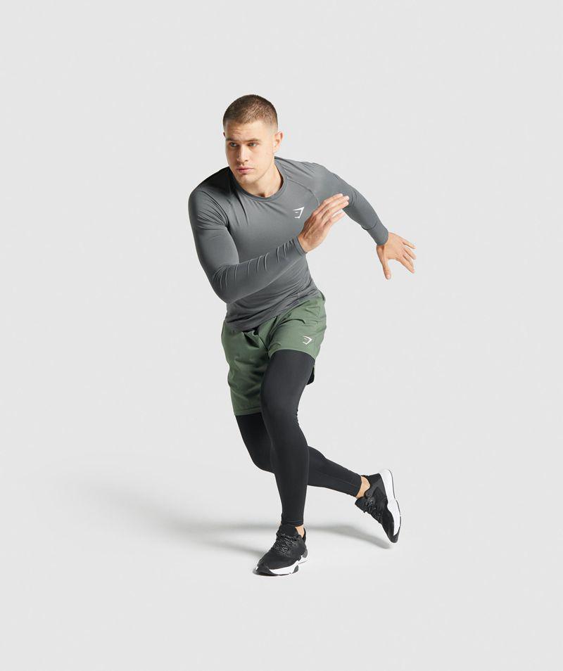 Gymshark Element Baselayer Leggings Férfi Fekete  Hungary |  XBWYP-0642