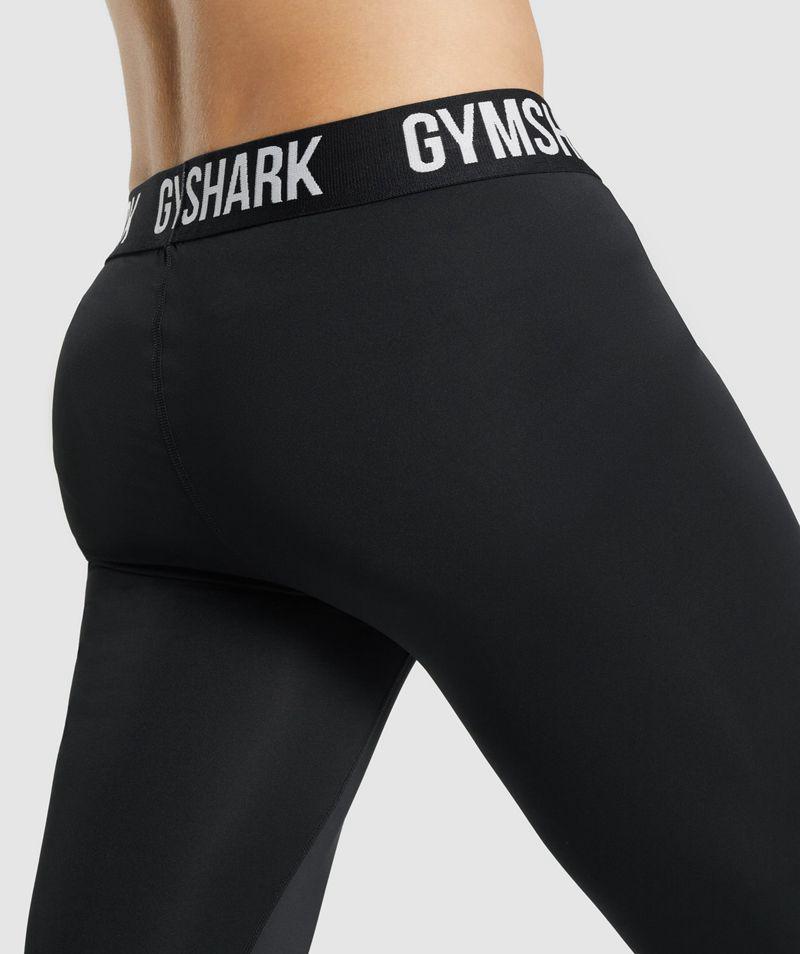 Gymshark Element Baselayer Leggings Férfi Fekete  Hungary |  XBWYP-0642