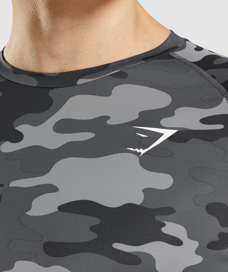 Gymshark Element Baselayer Long Sleeve Felsők Férfi Szürke  Hungary |  FZEDN-2340