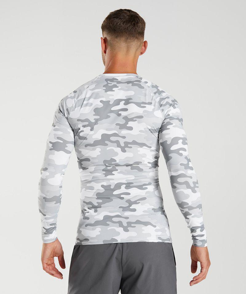 Gymshark Element Baselayer Long Sleeve Felsők Férfi Világos Szürke  Hungary |  UQETI-1752