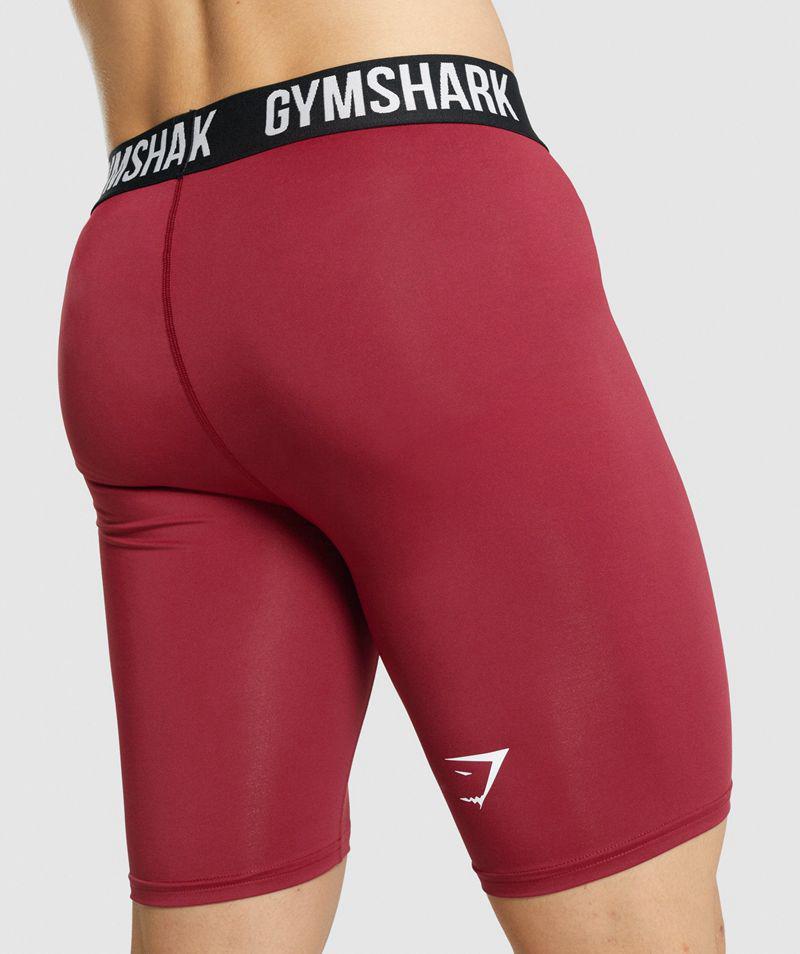 Gymshark Element Baselayer Rövidnadrág Férfi Bordó  Hungary |  AHUBE-7908