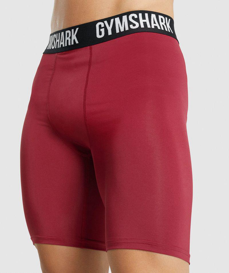 Gymshark Element Baselayer Rövidnadrág Férfi Bordó  Hungary |  AHUBE-7908