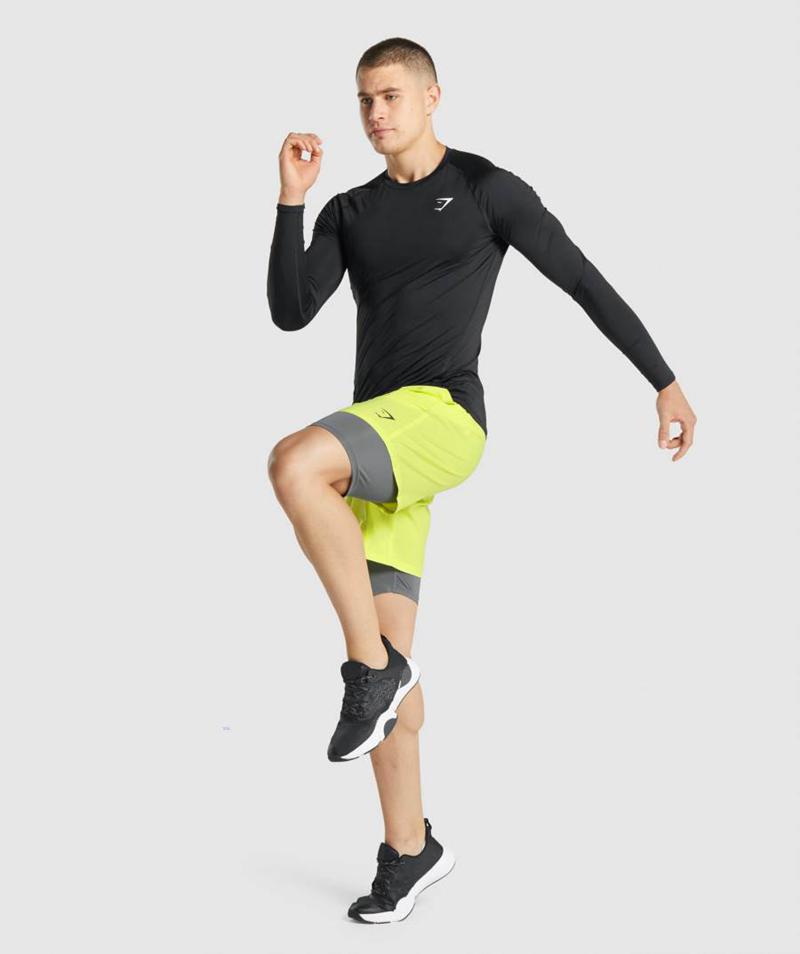 Gymshark Element Baselayer Rövidnadrág Férfi Mélyszürke  Hungary |  HBSYR-5148