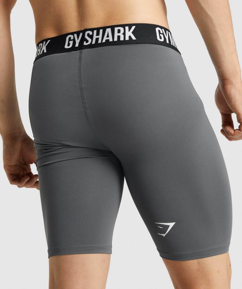 Gymshark Element Baselayer Rövidnadrág Férfi Mélyszürke  Hungary |  HBSYR-5148