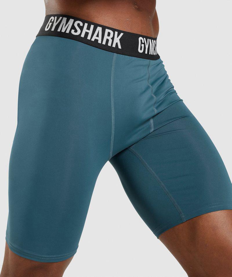 Gymshark Element Baselayer Rövidnadrág Férfi Türkiz  Hungary |  RSNWA-3976