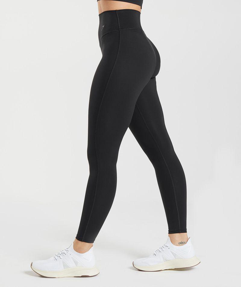 Gymshark Elevate Leggings Női Fekete  Hungary |  AWBDV-0483