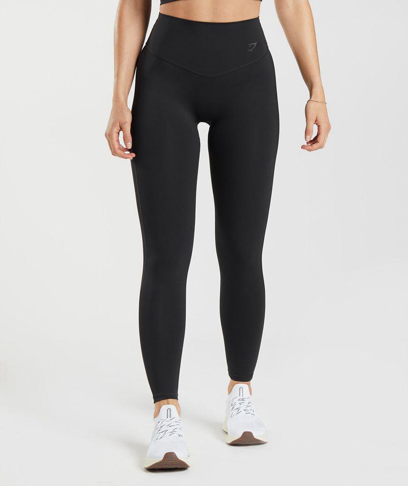 Gymshark Elevate Leggings Női Fekete  Hungary |  AWBDV-0483