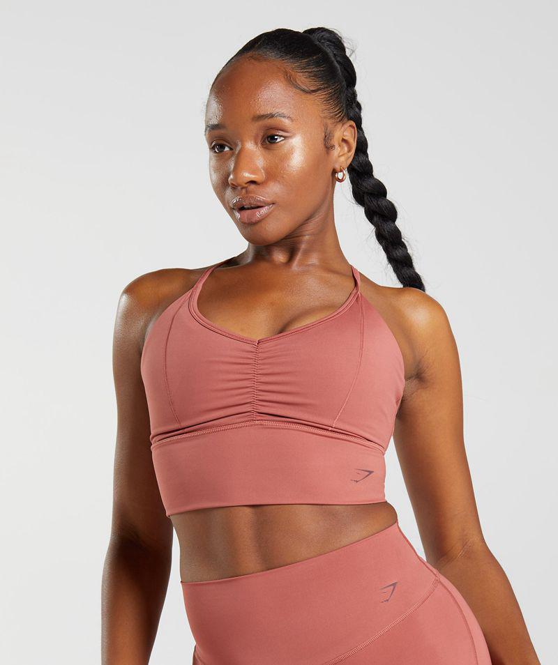 Gymshark Elevate Longline Sportmelltartó Női Rózsaszín  Hungary |  BCLQR-4897