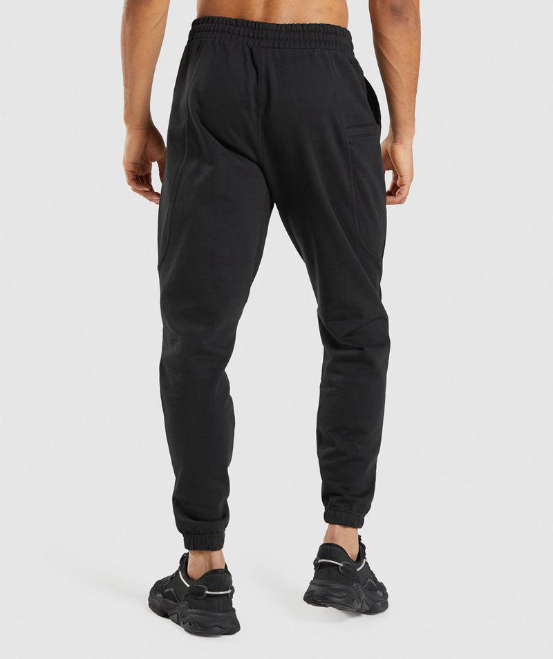 Gymshark Essential Jogger Nadrág Férfi Fekete  Hungary |  BXANC-2148