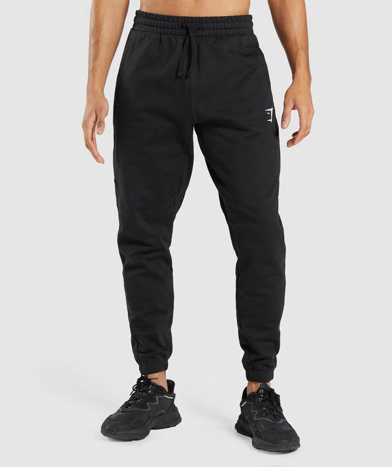 Gymshark Essential Jogger Nadrág Férfi Fekete  Hungary |  BXANC-2148