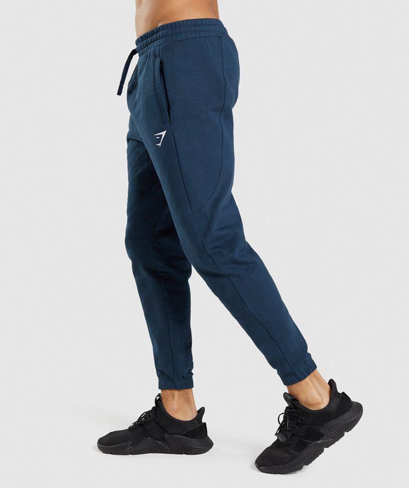 Gymshark Essential Jogger Nadrág Férfi Sötétkék  Hungary |  UGSIP-3416