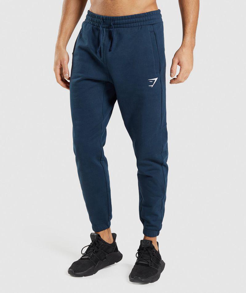 Gymshark Essential Jogger Nadrág Férfi Sötétkék  Hungary |  UGSIP-3416