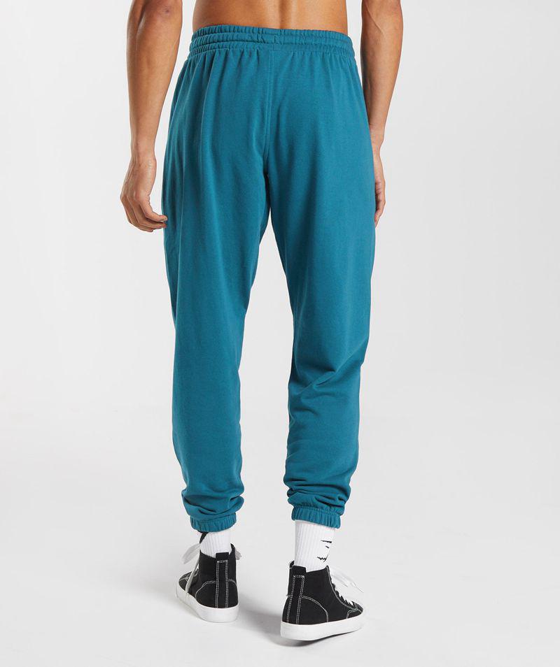 Gymshark Essential Oversized Jogger Nadrág Férfi Kék  Hungary |  CDJOB-1362