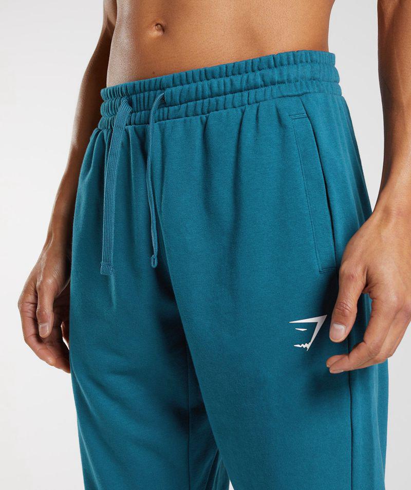 Gymshark Essential Oversized Jogger Nadrág Férfi Kék  Hungary |  CDJOB-1362