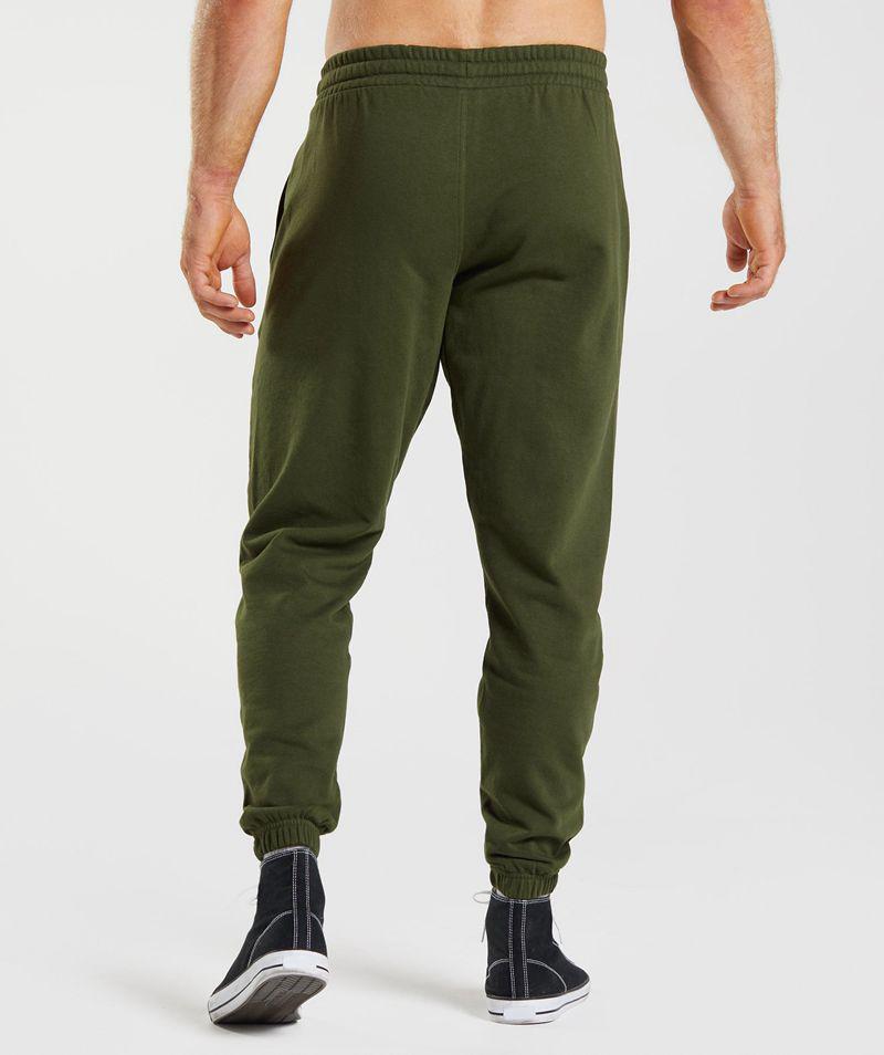 Gymshark Essential Oversized Jogger Nadrág Férfi Olivazöld  Hungary |  GYLQV-2308