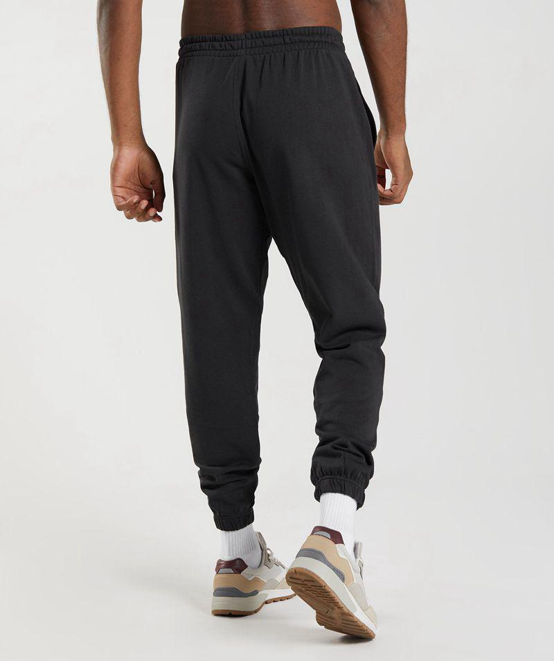 Gymshark Essential Oversized Jogger Nadrág Férfi Fekete  Hungary |  HTSGL-9164