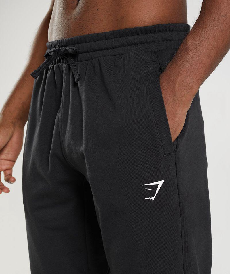 Gymshark Essential Oversized Jogger Nadrág Férfi Fekete  Hungary |  HTSGL-9164