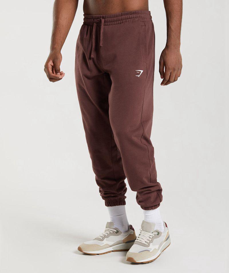 Gymshark Essential Oversized Jogger Nadrág Férfi Bordó  Hungary |  ZHMRF-6802