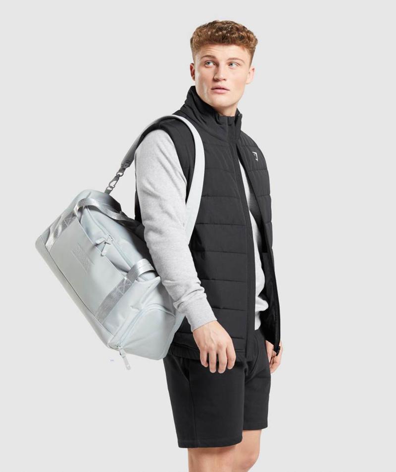 Gymshark Everyday Holdall Duffle Táska Accessories Világos Szürke  Hungary |  MJBCQ-8475