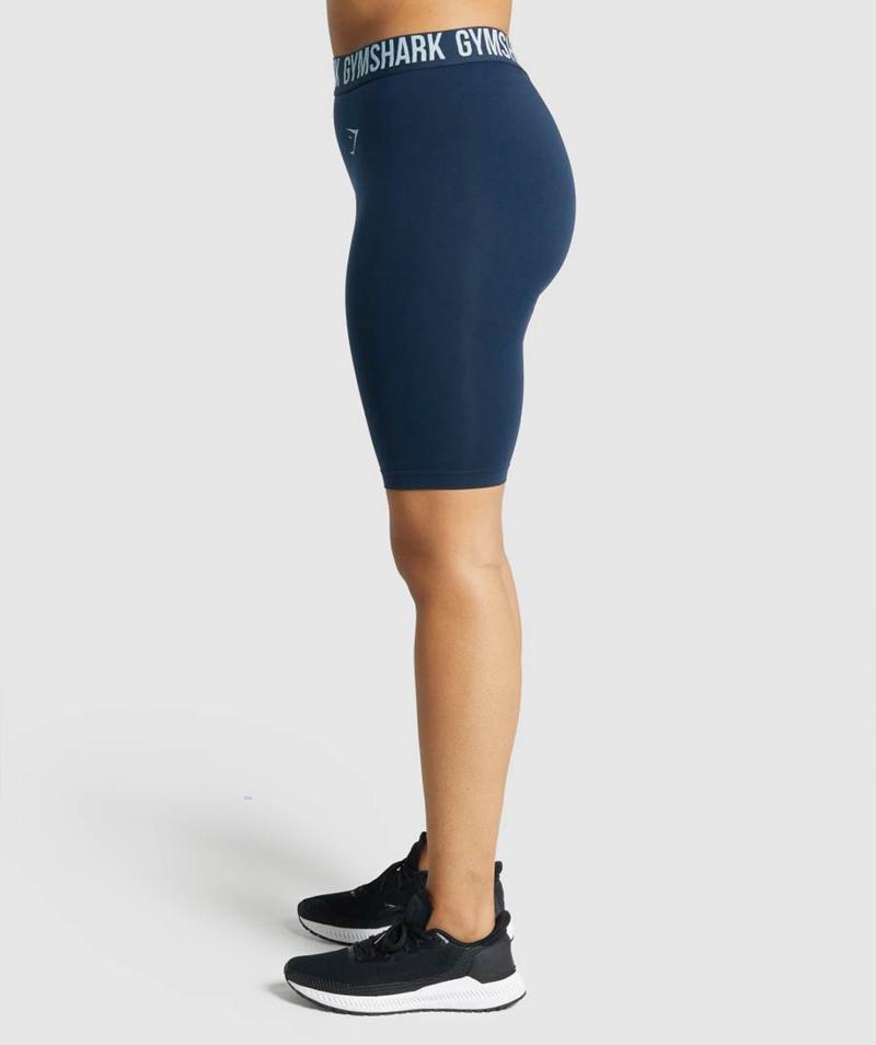 Gymshark Fit Seamless Cycling Rövidnadrág Női Sötétkék  Hungary |  ROVTN-0627