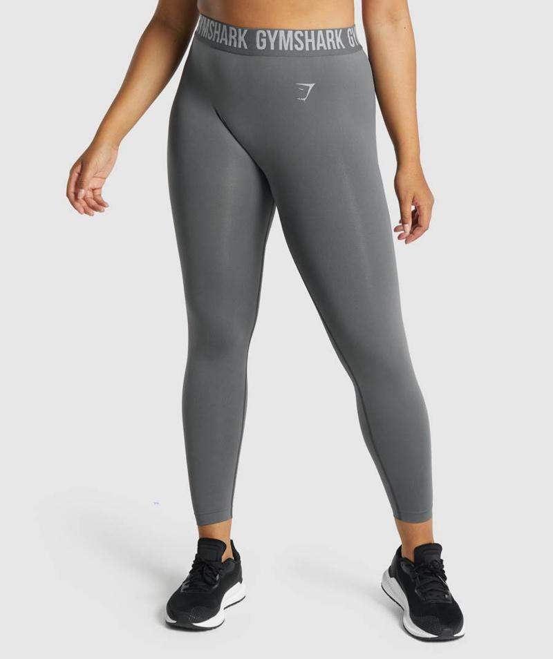 Gymshark Fit Seamless Leggings Női Mélyszürke  Hungary |  TBIVW-6902