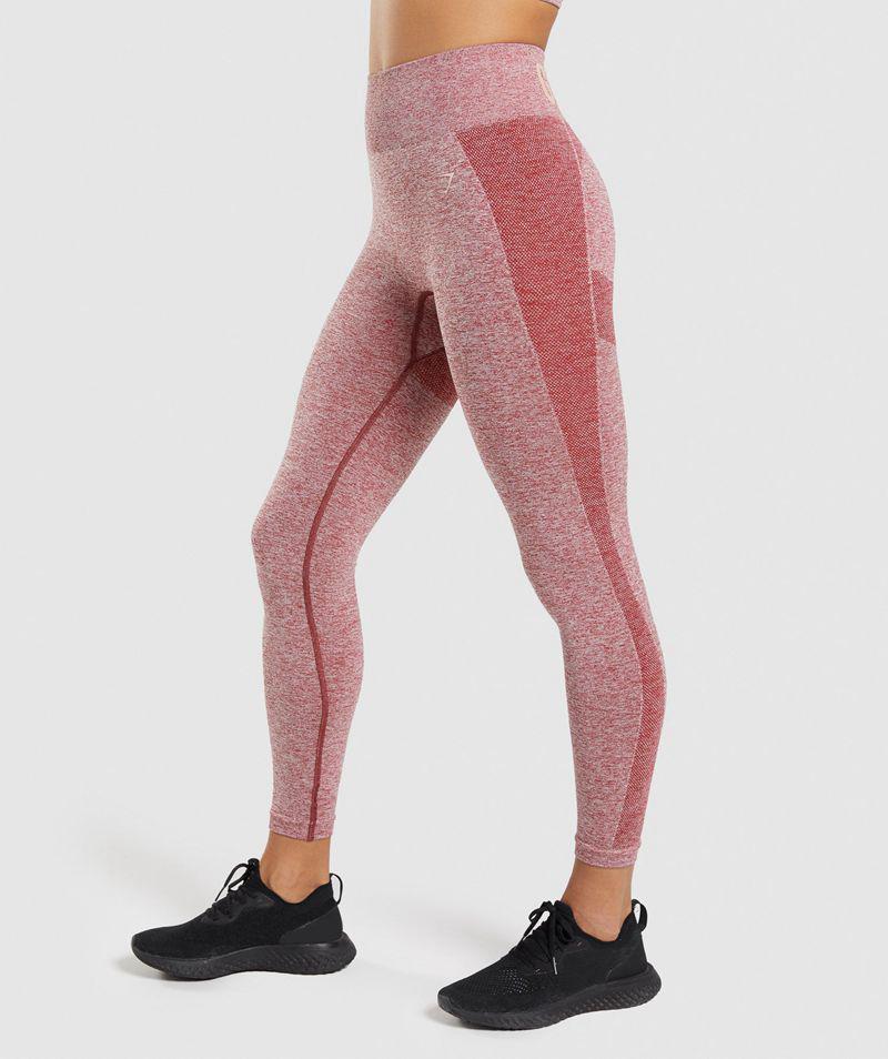 Gymshark Flex High Waisted Leggings Női Bordó  Hungary |  OYWEG-0153