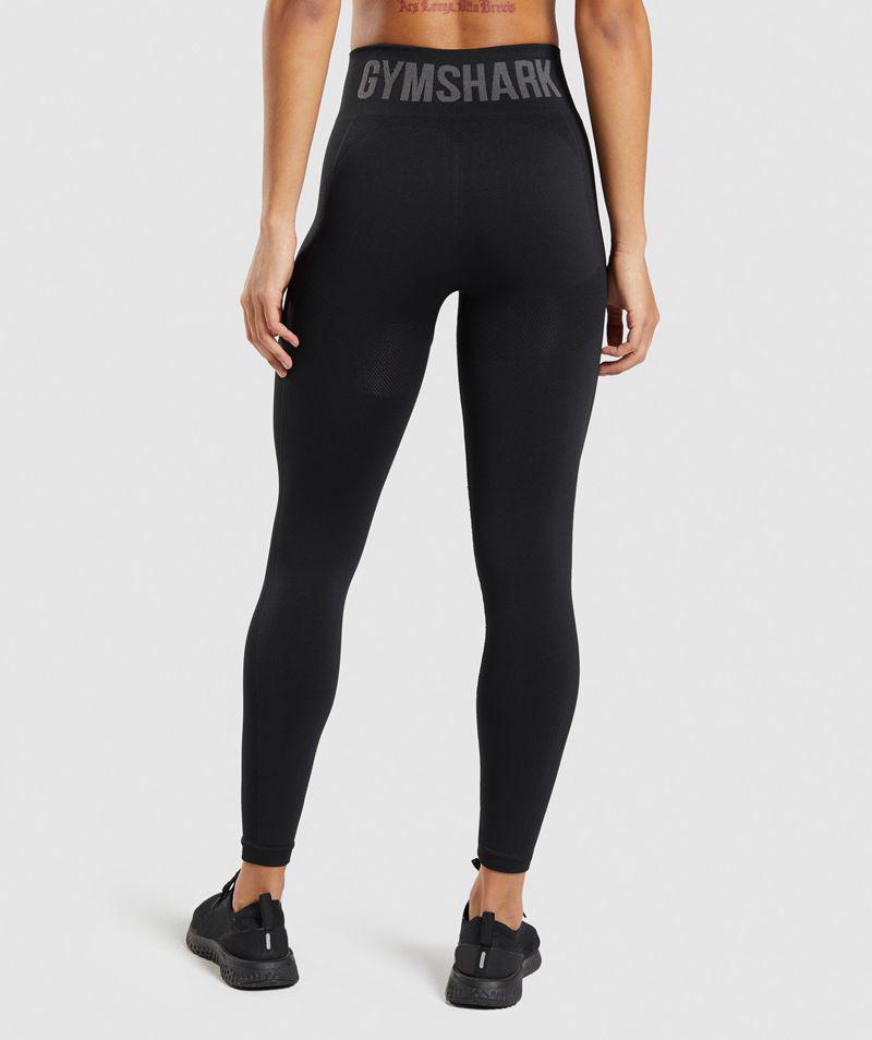 Gymshark Flex High Waisted Leggings Női Fekete  Hungary |  PUYLF-7821