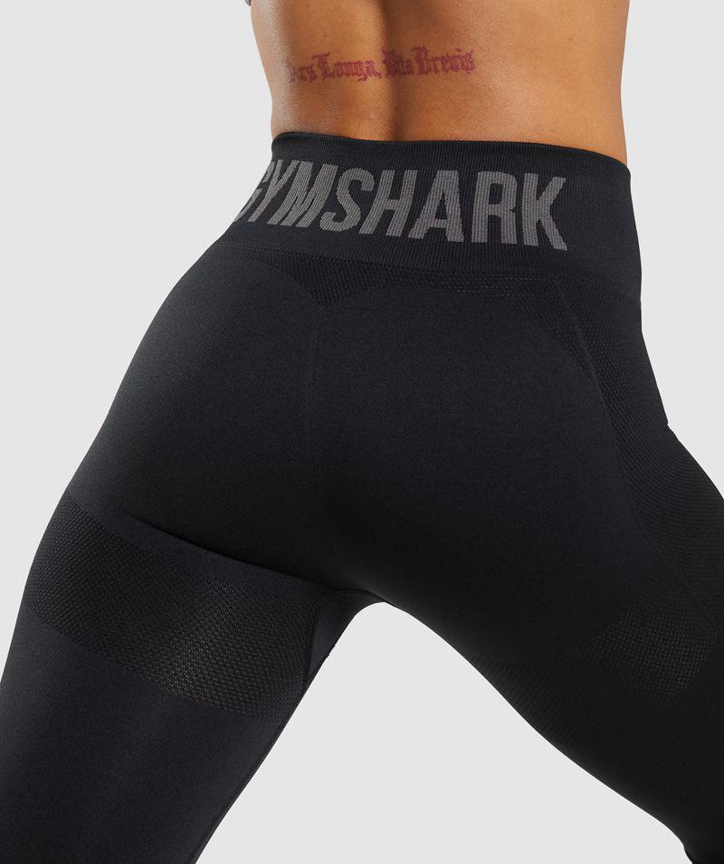 Gymshark Flex High Waisted Leggings Női Fekete  Hungary |  PUYLF-7821