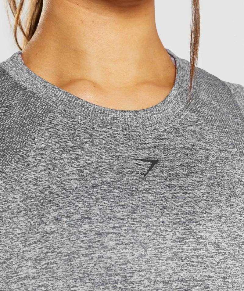 Gymshark Flex Loose Top Ujjatlan Póló Női Szürke Szürke  Hungary |  WVEMZ-9570