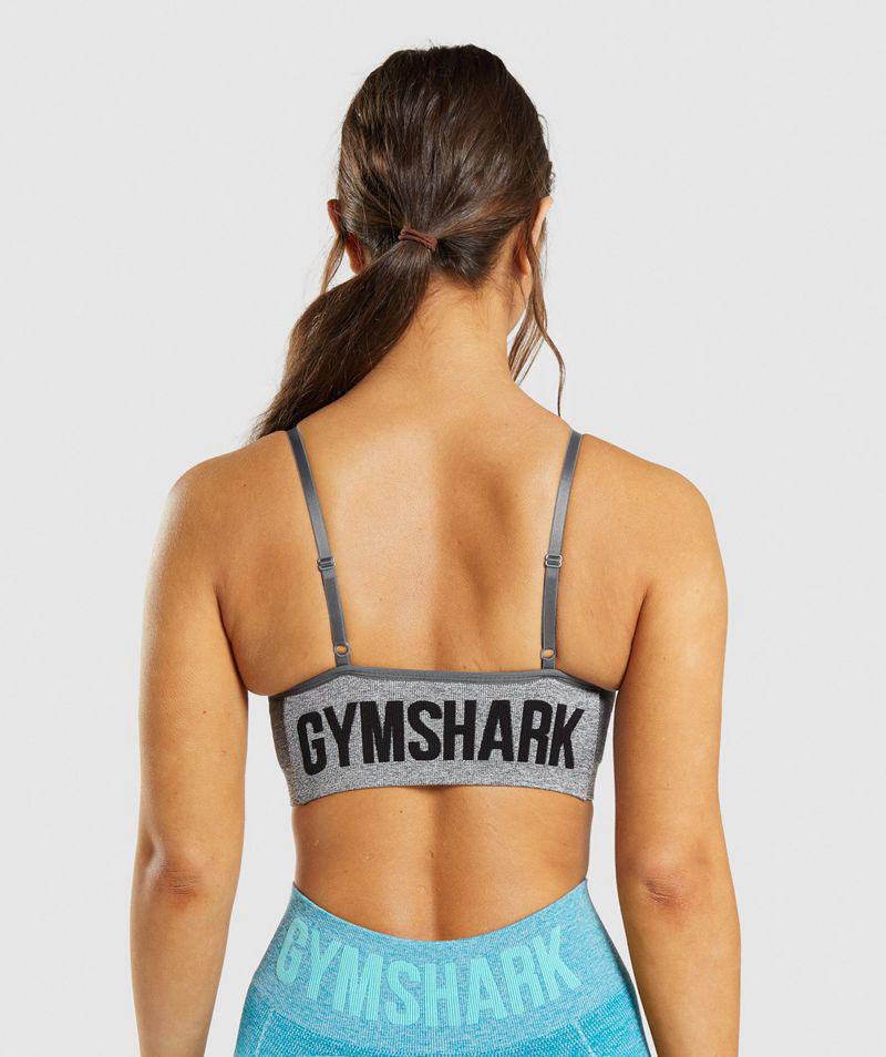 Gymshark Flex Pántos Sportmelltartó Női Szürke  Hungary |  GXSYB-9681