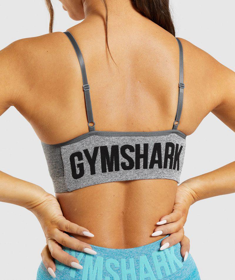 Gymshark Flex Pántos Sportmelltartó Női Szürke  Hungary |  GXSYB-9681