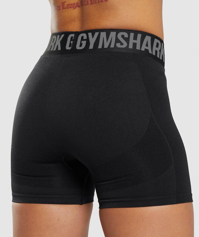 Gymshark Flex Rövidnadrág Női Fekete  Hungary |  JWVRF-2508