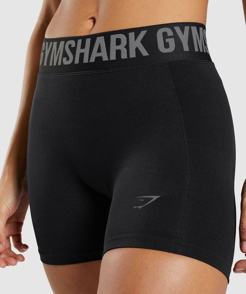 Gymshark Flex Rövidnadrág Női Fekete  Hungary |  JWVRF-2508