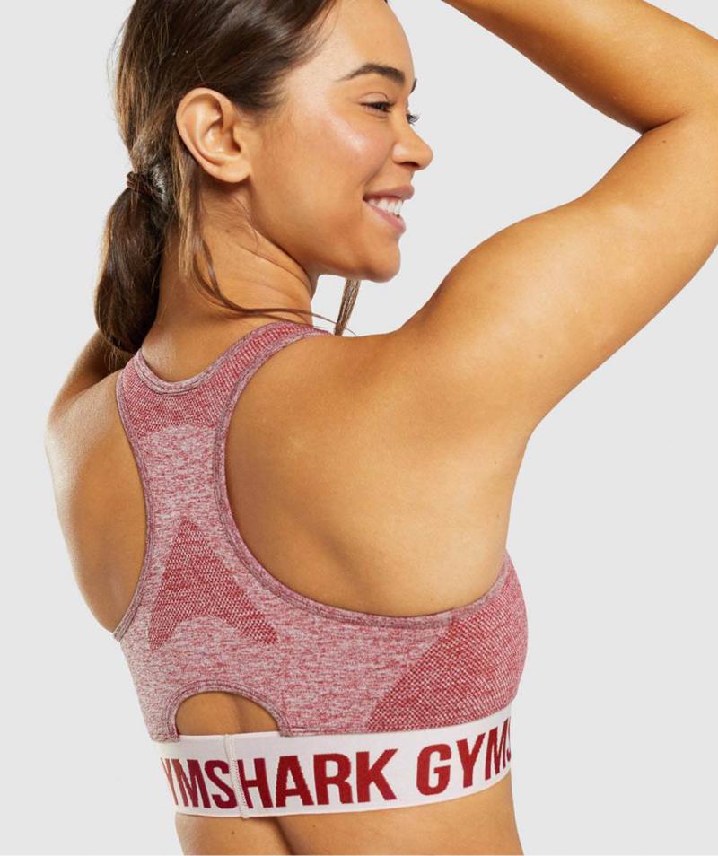 Gymshark Flex Sportmelltartó Női Bordó  Hungary |  YTLAG-9134