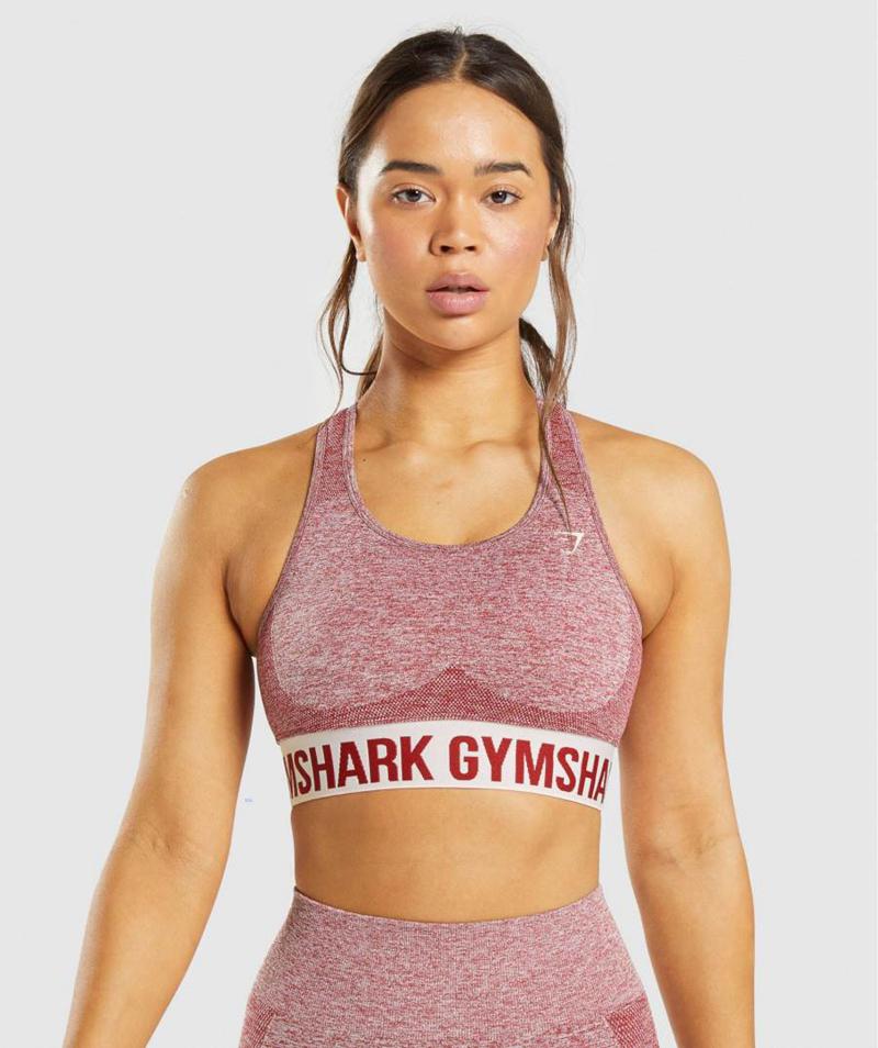 Gymshark Flex Sportmelltartó Női Bordó  Hungary |  YTLAG-9134