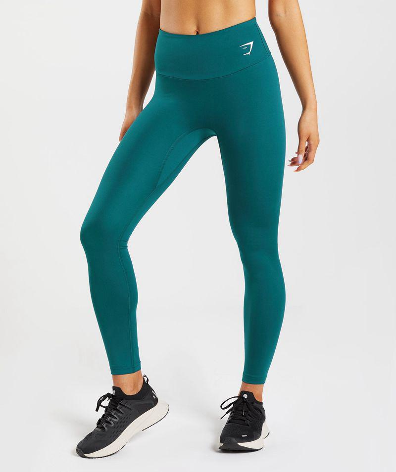 Gymshark Fraction Leggings Női Türkiz  Hungary |  XESWT-8076