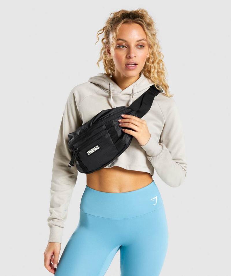 Gymshark GS Crossbody Táska Accessories Fekete  Hungary |  SENKD-1607