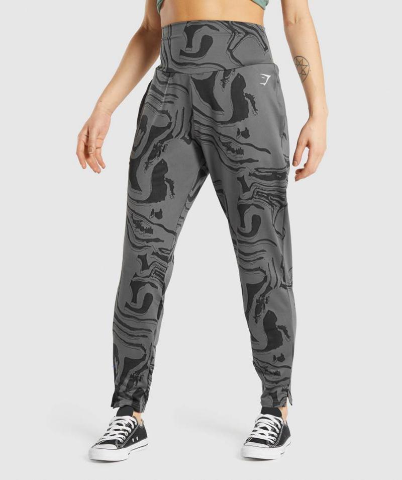 Gymshark GS Power Bottoms Jogger Nadrág Női Fekete  Hungary |  IXPKD-7439