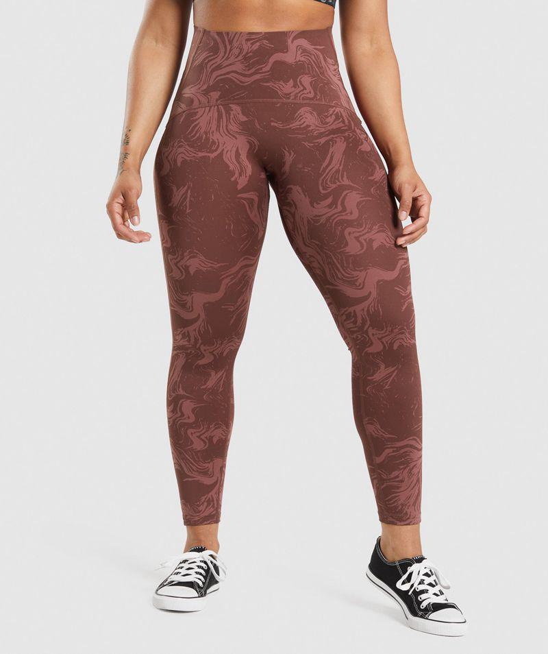 Gymshark GS Power High Rise Leggings Női Bordó  Hungary |  FYSXE-3624