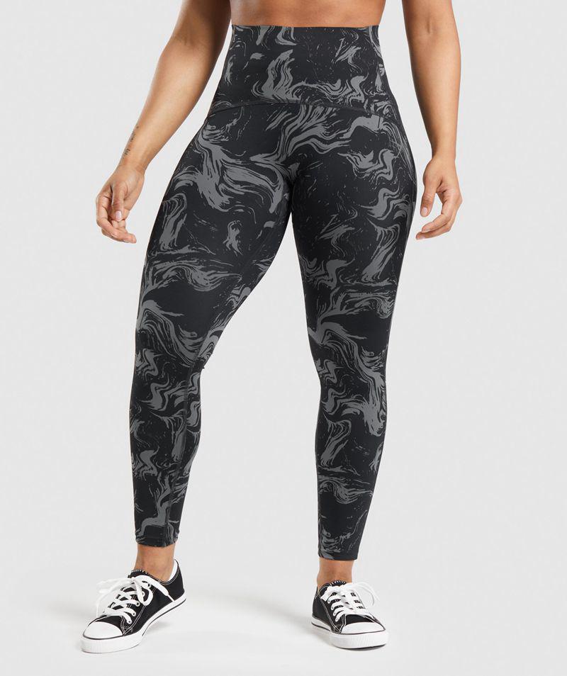 Gymshark GS Power High Rise Leggings Női Fekete  Hungary |  ZOICR-6390