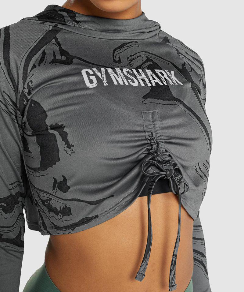 Gymshark Gs Power Pulóver Női Fekete  Hungary |  YJHXB-0426